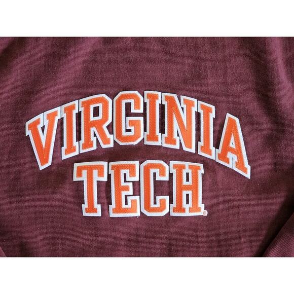Virginia Tech Vintage Reverse Weave Champion Sweatshirt Size S Hokies - Picture 9 of 9